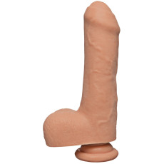 Фалоімітатор Doc Johnson The D - Uncut D - 7 Inch With Balls ULTRASKYN, діаметр 4,5 см, необрізаний