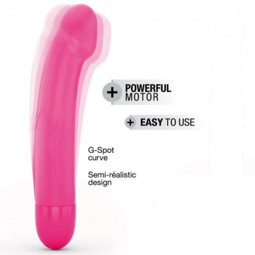 Вібратор Dorcel Real Vibration M Magenta 2.0, діаметр 3,7см, перезаряджається, для точки G – купити