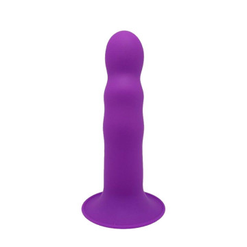 Дилдо з присоскою Adrien Lastic Hitsens 3 Purple, відмінно для страпона, діам. 4,1см, довжина 18,2см – купити