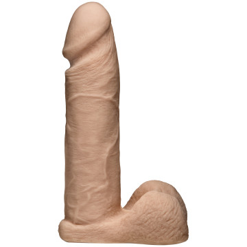 Фалоімітатор Doc Johnson Vac-U-Lock - 8 Inch ULTRASKYN Cock White, діаметр 5,1 см – купити