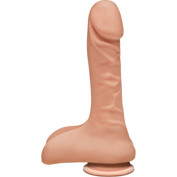 Фалоімітатор Doc Johnson The D - Super D - 9 Inch With Balls - ULTRASKYN, діаметр 5,1 см – купити
