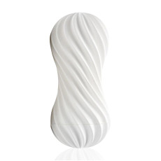 Мастурбатор Tenga Flex Silky White зі змінною інтенсивністю, можна скручувати