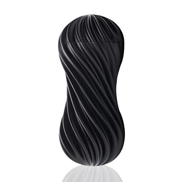 Мастурбатор Tenga Flex Rocky Black зі змінною інтенсивністю, можна скручувати – купити