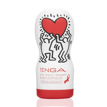 Мастурбатор Tenga Keith Haring Deep Throat Cup (глибоке горло) з вакуумною стимуляцією – купити