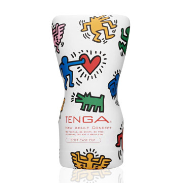 Мастурбатор Tenga Keith Haring Soft Case Cup (м’яка подушечка) стисний – купити