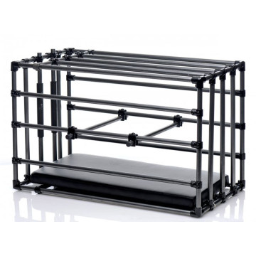Міцна розбірна клітка для покарань Kennel Adjustable Bondage Cage – купити