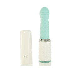 Розкішний вібратор-пульсатор Pillow Talk з присоскою - Feisty Thrusting Vibrator Teal