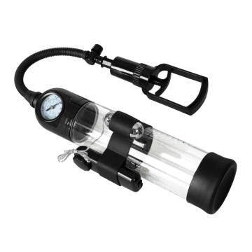 Вакуумна помпа з вібрацією Boss Series: Powerpump MASTER Vibrating - Black&Clear – купити