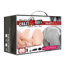 Мастурбатор Вагіна-анус з вібрацією - Realistic Crazy Bull