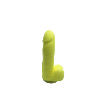 Крафтове мило-член із присоскою Чистий Кайф Yellow size S натуральне – купити