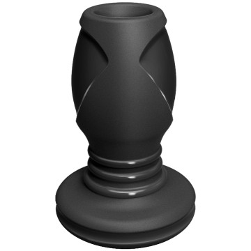 Анальний тунель Doc Johnson Platinum Premium Silicone — The Stretch — Medium — Black – купити