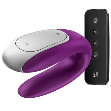 Смарт-вібратор для пар Satisfyer Double Fun (Violet) з пультом ДК – купити
