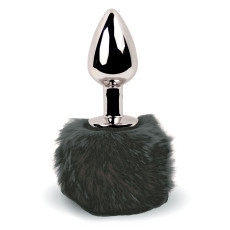 Анальна пробка FeelzToys - Bunny Tails Butt Plug Black