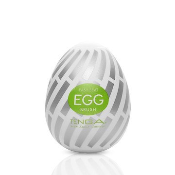 Мастурбатор-яйце Tenga Egg Brush з рельєфом у вигляді великої щетини – купити
