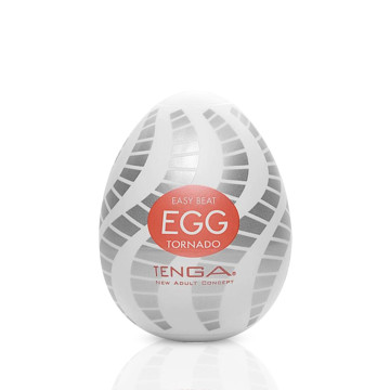 Мастурбатор-яйце Tenga Egg Tornado зі спірально-геометричним рельєфом – купити