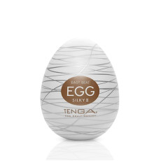 Мастурбатор-яйцо Tenga Egg Silky II с рельефом в виде паутины