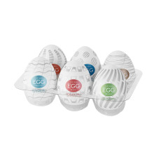 Набір мастурбаторів-яєць Tenga Egg New Standard Pack (6 яєць)