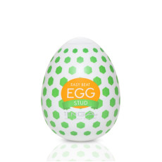 Мастурбатор-яйце Tenga Egg Stud із шестикутними виступами