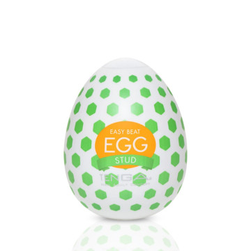 Мастурбатор-яйце Tenga Egg Stud із шестикутними виступами – купити