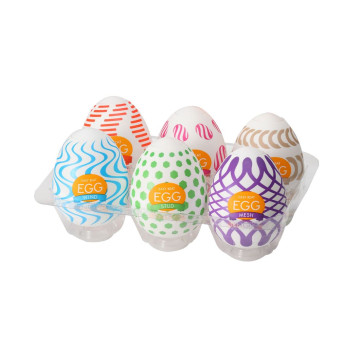 Набір мастурбаторів-яєць Tenga Egg Wonder Pack (6 яєць) – купити