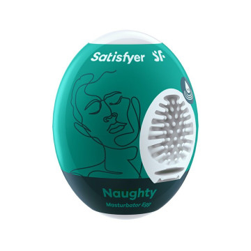 Самозмащувальний мастурбатор-яйце Satisfyer Masturbator Egg Naughty, одноразовий, не потребує змазки – купити