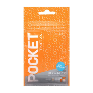 Мастурбатор TENGA Pocket Hexa-Brick – купити