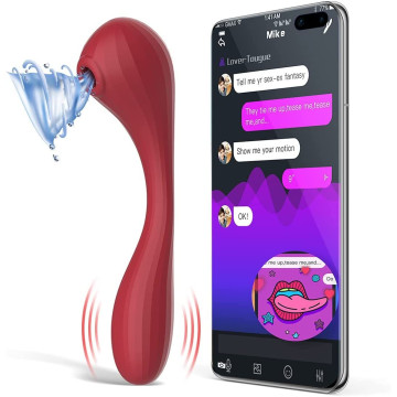 Вакуумний вагінально-кліторальний стимулятор Magic Motion Bobi Red, керування зі смартфона – купити