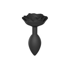 Силиконовая анальная пробка Love To Love OPEN ROSES L SIZE - BLACK ONYX