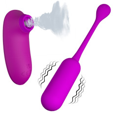 Комплект из виброяйца и вакуумного стимулятора Pretty Love CURUPIRA Multifunctional 2 in 1