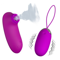 Комплект из виброяйца и вакуумного стимулятора Pretty Love ORTHUS Multifunctional 2 in 1
