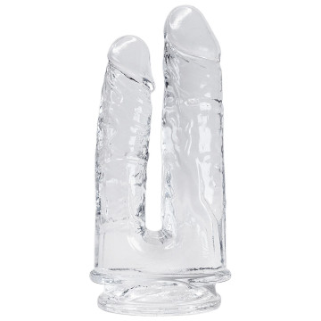Прозорий фалоімітатор Alive Imperium Jelly Dildo для подвійного проникнення – купити