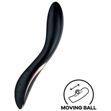 Вібратор із перлинною стимуляцією точки G Satisfyer Rrrolling Explosion Black – купити