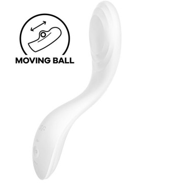 Вібратор із перлинною стимуляцією точки G Satisfyer Rrrolling Pleasure White – купити