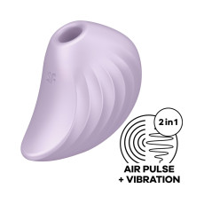 Вакуумный клиторальный стимулятор с вибрацией Satisfyer Pearl Diver Violet