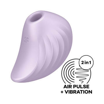 Вакуумний кліторальний стимулятор із вібрацією Satisfyer Pearl Diver Violet – купити