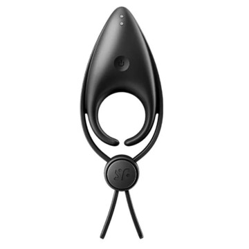 Ерекційне віброкільце-ласо з регулюванням розміру Satisfyer Sniper Black – купити