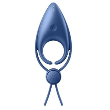Ерекційне віброкільце ласо з регулюванням розміру Satisfyer Sniper Blue – купити