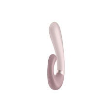 Смарт вібратор-кролик із підігрівом Satisfyer Heat Wave Mauve з керуванням через смартфон, 12 режимів, 20 см