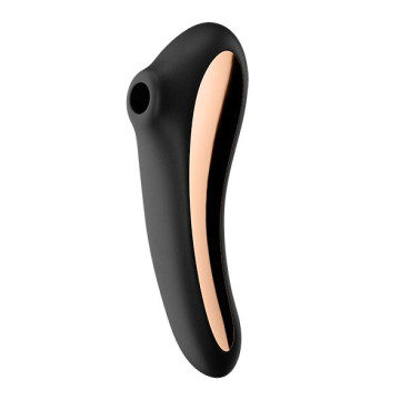 Вакуумний стимулятор з вібрацією Satisfyer Dual Kiss Black – купити