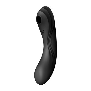 Вакуумний стимулятор з вібрацією Satisfyer Curvy Trinity 4 Black – купити