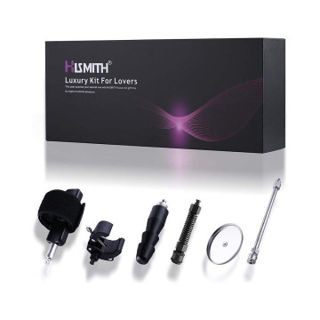 Набір адаптерів для секс-машин Hismith Luxury Kit - KlicLok System Set – купити
