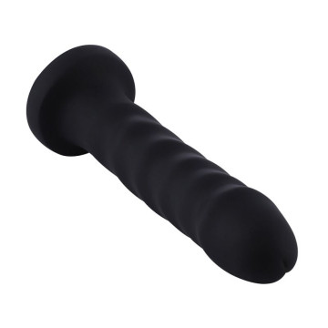 Силіконовий фалоімітатор для секс-машин Hismith 18см Anal Dildo Black, система KlicLok – купити