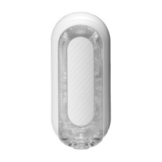 Мастурбатор Tenga Flip Zero Gravity White, змінна інтенсивність стимуляції, розкладний