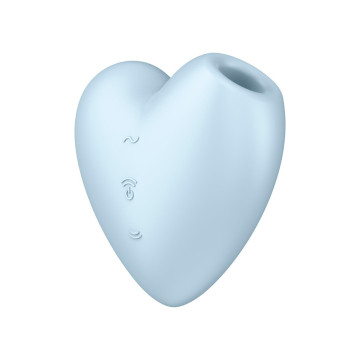 Вакуумний стимулятор-серце з вібрацією Satisfyer Cutie Heart Blue – купити