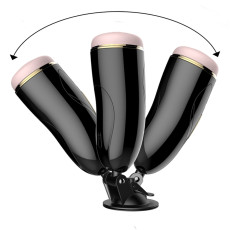 Мастурбатор з вібростимуляцією FOXSHOW Vibrating Masturbation Cup USB 7 + інтерактивні функції