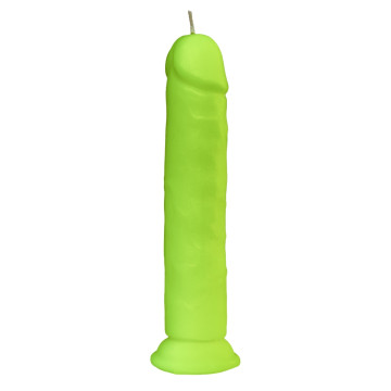 Свічка LOVE FLAME - Dildo Roma Yellow Fluor – купити