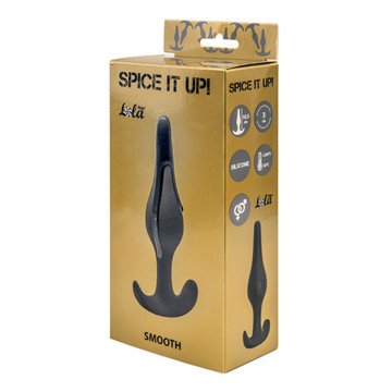 Анальний плаг Spice it up Smooth - Dark Grey – купити