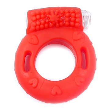 Ерекційне вібро кільце BOSS Vibrating Cock Ring Red – купити