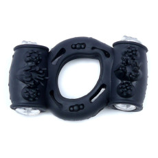 Ерекційне вібро кільце BOSS Vibrating Cock Ring Double Black