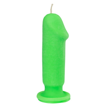 Свічка LOVE FLAME - Dildo S Green Fluor – купити